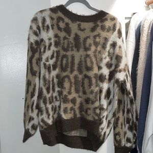 Leopard print sweater